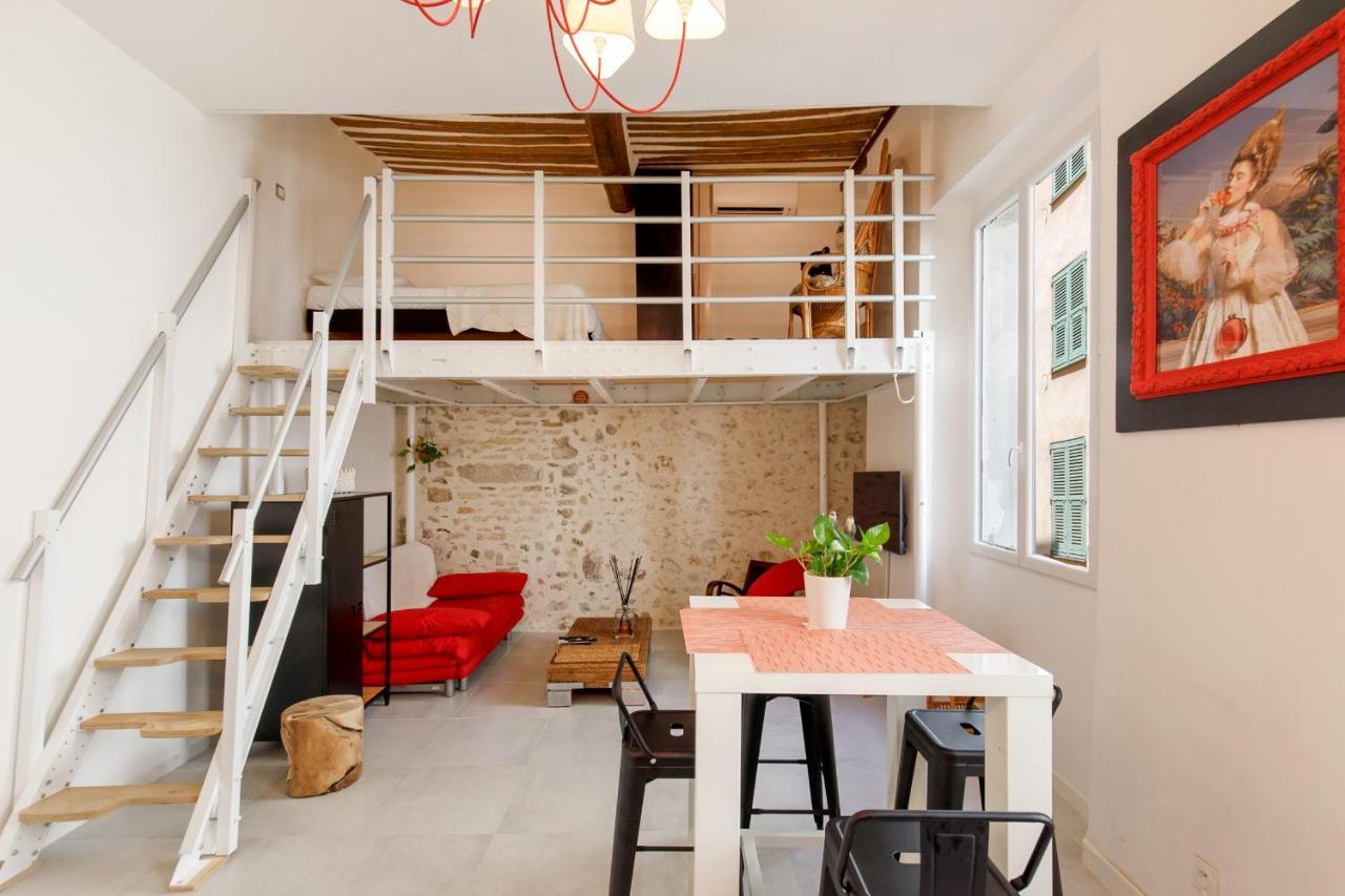 Апартаменты Superb Air-Conditioned Loft In The Heart Of Viel Антиб Экстерьер фото